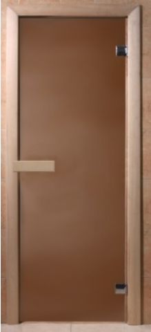 Стеклянная дверь для сауны 6мм фото